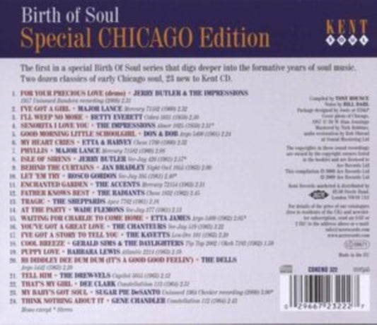 Various Artists CD - Birth Of Soul - Special Chicago Edition