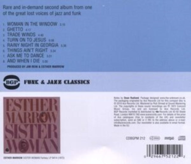 Esther Marrow CD - Sister Woman