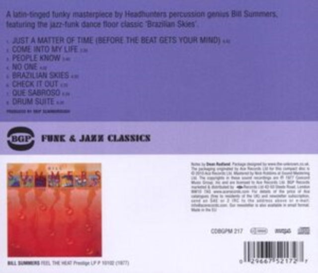 Bill Summers CD - Feel The Heat