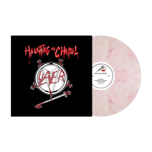 Slayer LP Vinyl Record - Haunting The Chapel (Red/White Marbled Vinyl)