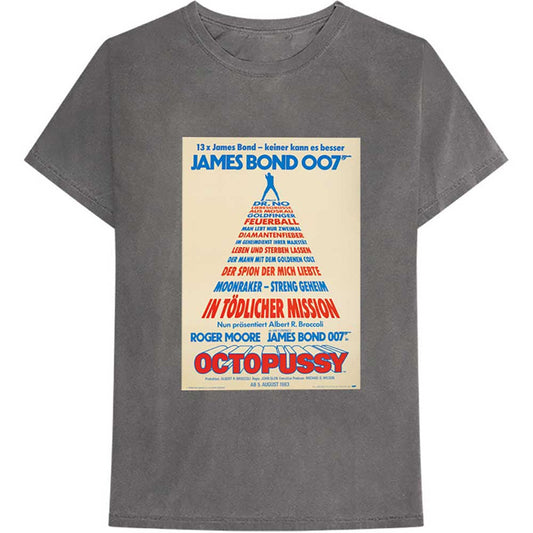 James Bond T Shirt - Octopussy German Poster