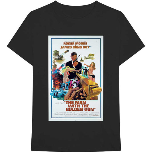 James Bond T Shirt - The Man With The Golden Gun Poster