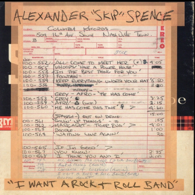 Alexander Skip Spence 7Inch - I Want A Rock & Roll Band / I Got A Lot To Say / Mary Jane