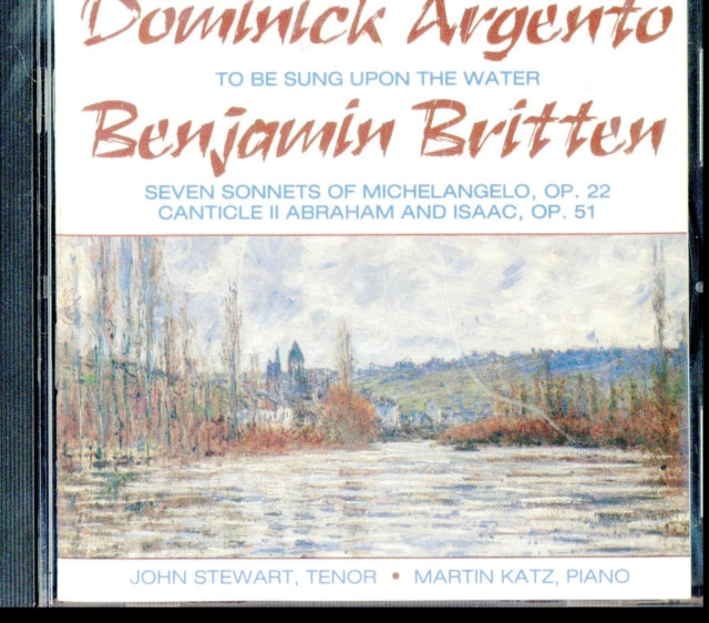Argento / Britten / Katz CD - To Be Sung Upon The Water