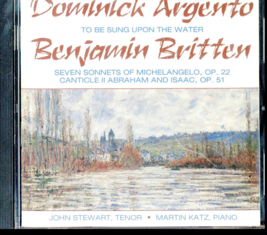 Argento / Britten / Katz CD - To Be Sung Upon The Water