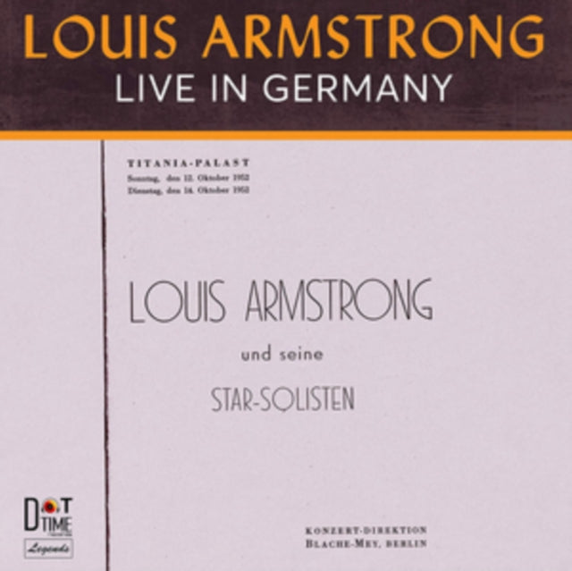 Louis Armstrong LP - Live In Germany 1952