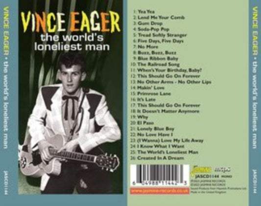 Vince Eager CD - The Worlds Loneliest Man