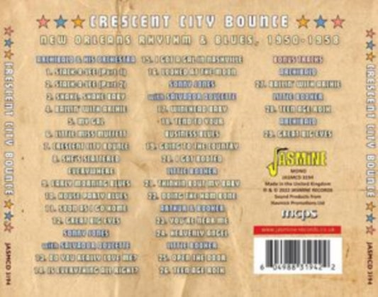 Archibald / Sonny Jones & James Booker CD - Crescent City Bounce - New Orleans R&B 1950-58 - Archibald Plus Little Sonny Jones And James Booker