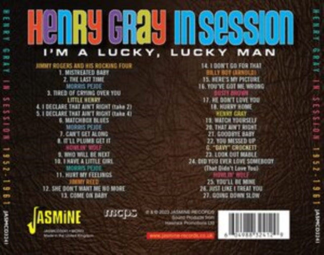 Henry Gray CD - Im A Lucky. Lucky Man - In Session 1952-1961