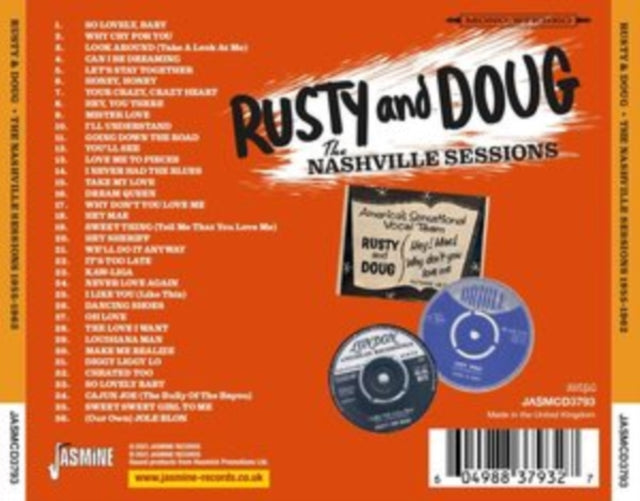 Rusty & Doug Kershaw CD - The Nashville Sessions 1955-62