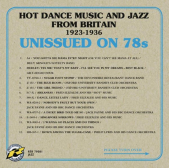 Various Artists CD - Unissued On 78S - Hot Dance Music And Jazz From Britain 1923-1936