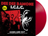 Dee Dee Ramone I.C.L.C. LP Vinyl Record - Down And Out: Live At The Venue. Edinburgh. Scotland. 27 Jun 19 94 - Fm Broadcast (Red Vinyl)