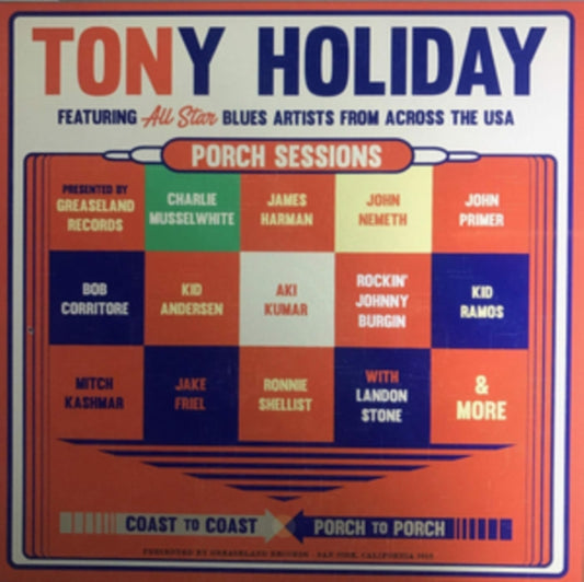 Tony Holiday CD - Porch Sessions