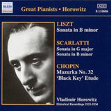 Vladimir Horowitz CD - Lisztsonata In B Minor
