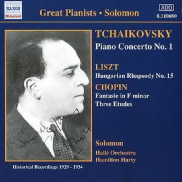 Solomonharty CD - Tchaikovskypiano Concerto No 1
