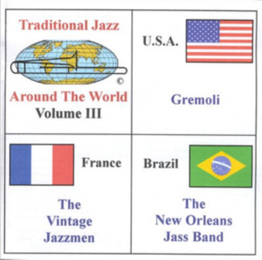 Traditional Jazz Around The World Vol. 3 CD - Gremoli - The Vintage Jazzmen & The New Orleans Jass Band
