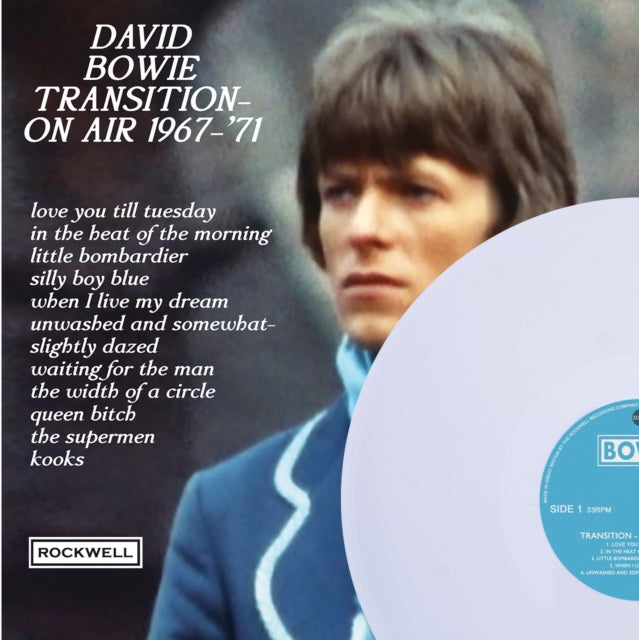David Bowie LP Vinyl Record - Transition On Air 19 67-'71 (White Vinyl)