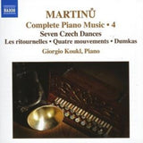 Giorgio Koukl CD - Martinucomplete Piano Music 4