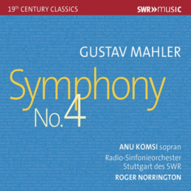 Komsi / Norrington CD - Gustav Mahler: Symphony No. 4