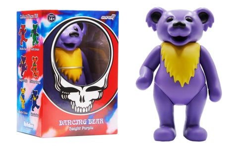 Grateful Dead Figurine - Grateful Dead - Dancing Bear (Haight Purple) Reaction Figure