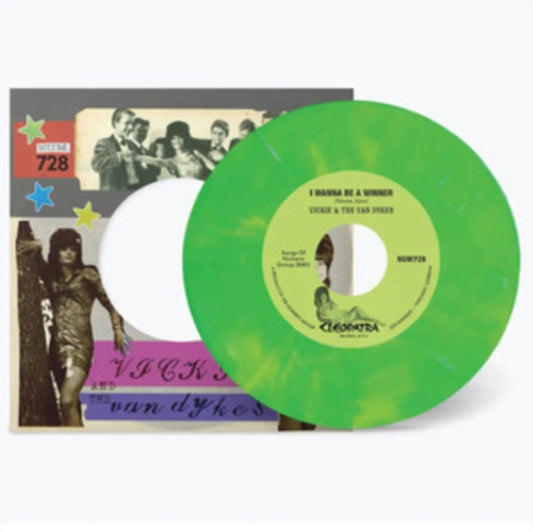 Vickie & The Van Dykes 7Inch - I Wanna Be A Winner / Outcast (Green/White Marble Vinyl)