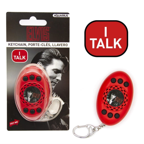 Elvis Keyring - Elvis Squawkey Talking Keychain