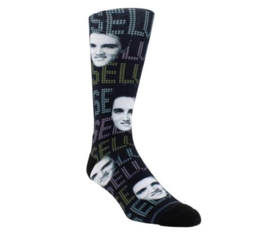 Elvis Presley Socks - Elvis Faces Socks (One Size)