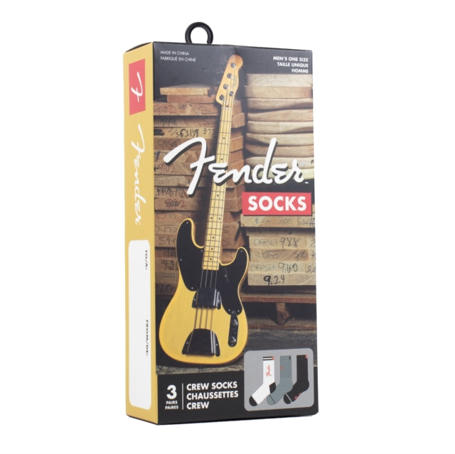 Fender Socks - Fender Socks 3 Pack In Gift Box (One Size)