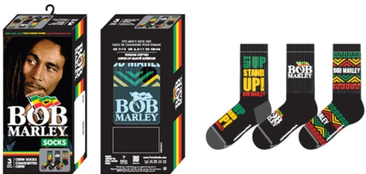 Bob Marley Socks - Bob Marley Socks 3 Pack In Gift Box (One Size)