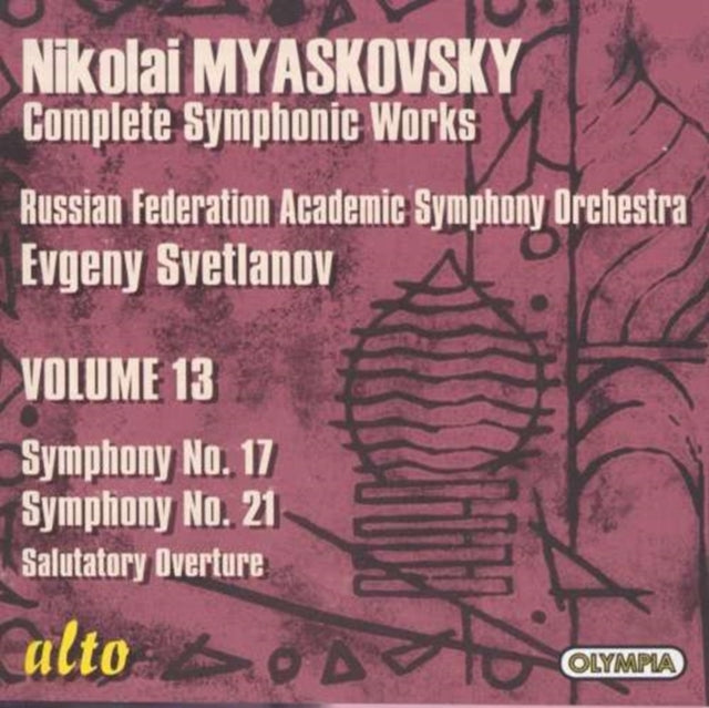 Evgeni Svetlanov / Russian Academic CD - Myaskovsky: Syms 17 & 21 Etc