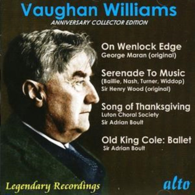 Maran. Boult Etc CD - Vaughan Williams Anniversary Collection (Wenlock Edge Etc)
