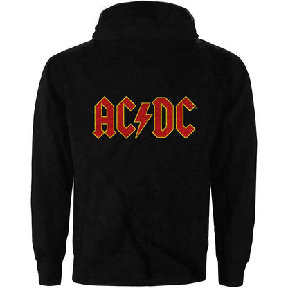 ACDC Women's Zip Hoodie - Logo Backprint