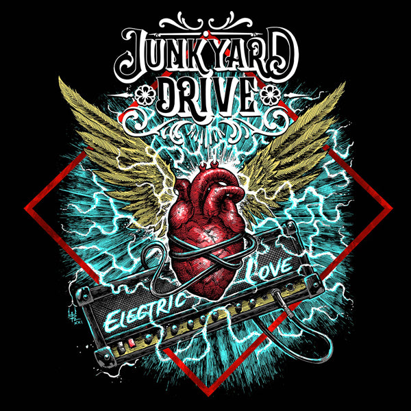Junkyard Drive LP - Electric Love (Marbled Red/Black) | Buy Now For 44.99