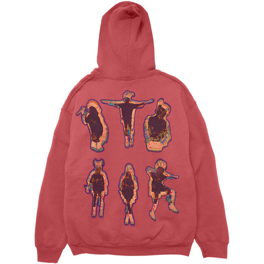 Billie Eilish Red Pullover Hoodie - Silhouettes