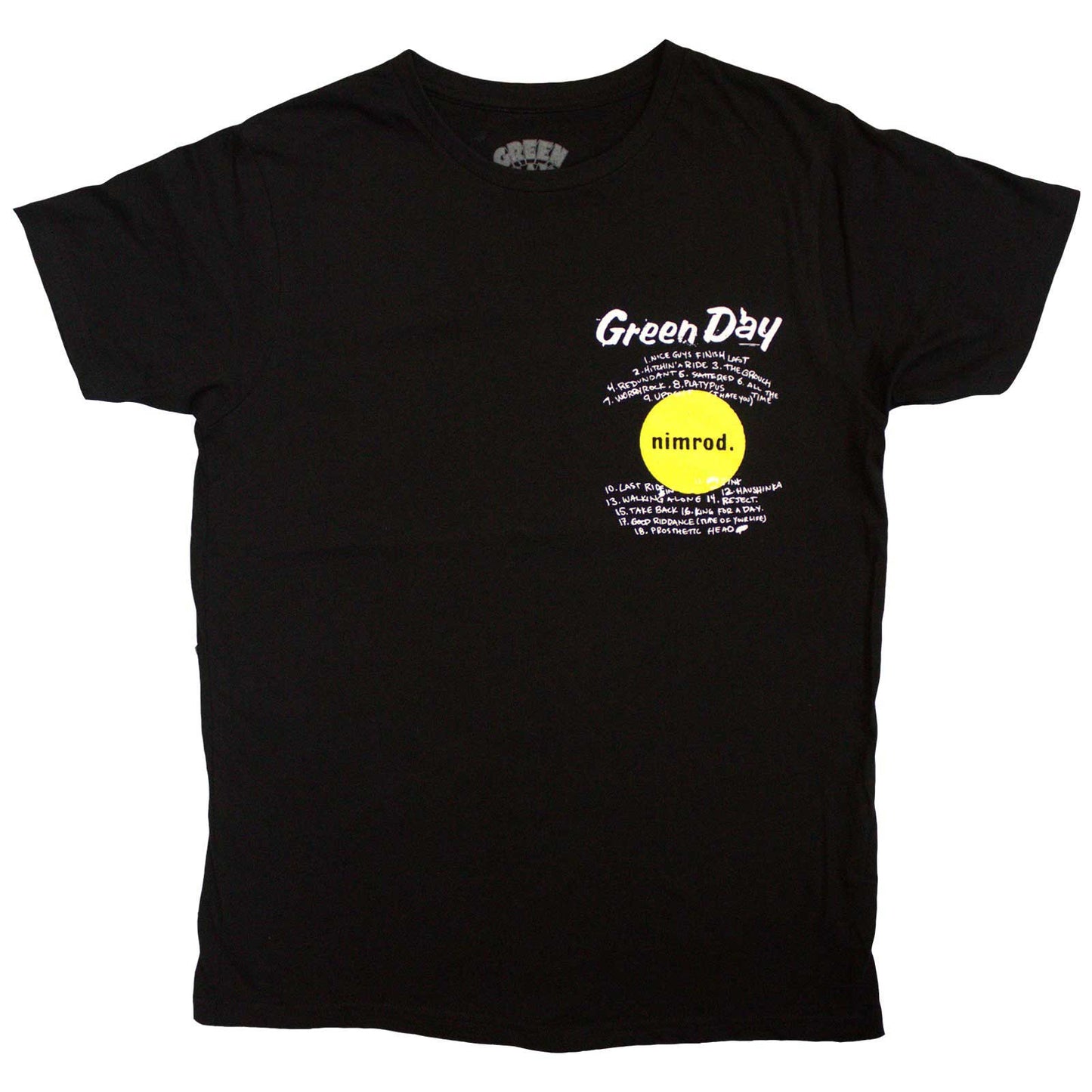 Green Day T Shirt - Nimrod Pocket Mugshots