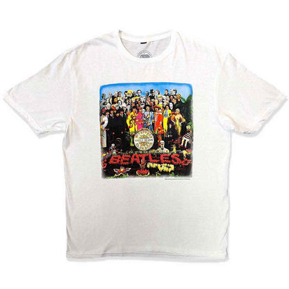The Beatles White T Shirt - Vtge Sgt Pepper