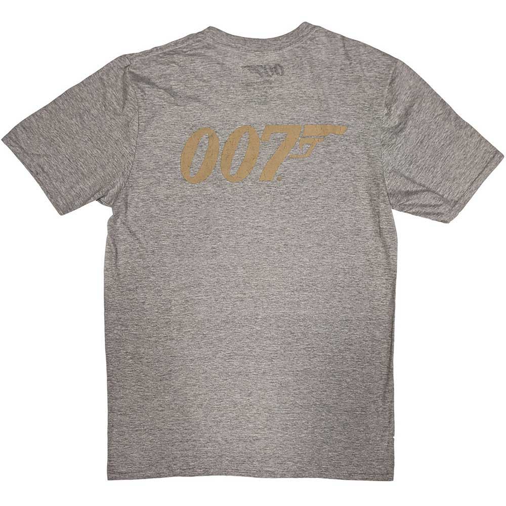 James Bond Grey T Shirt - No Time To Die & Logo