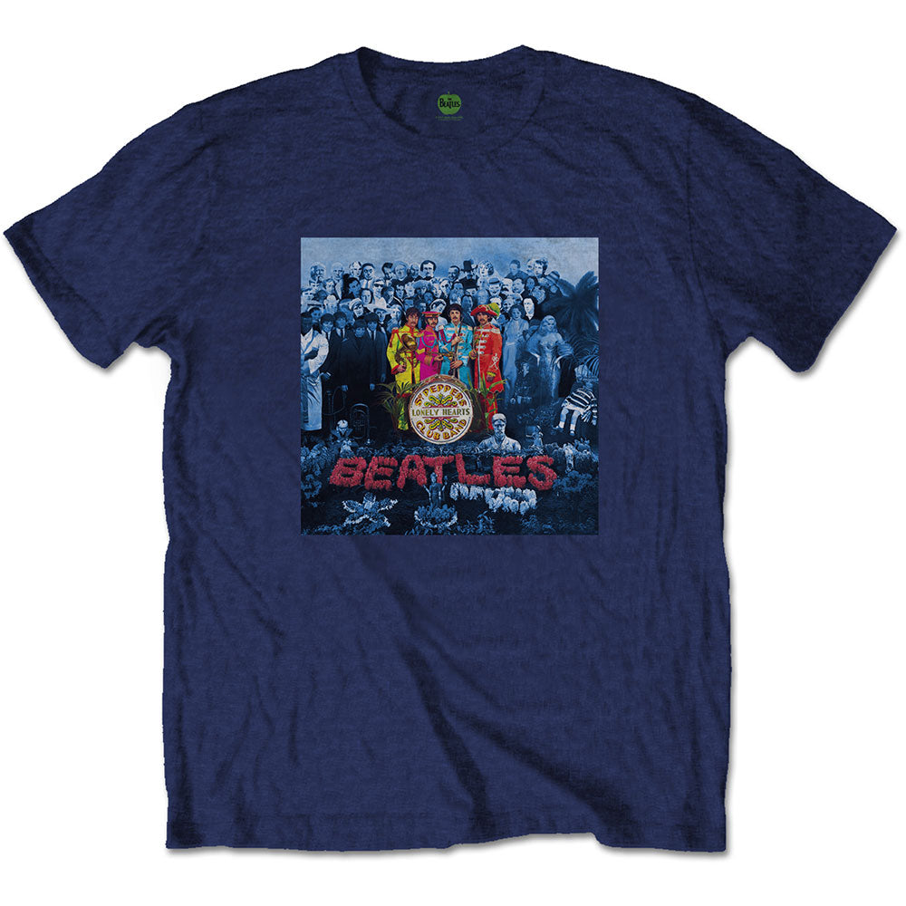 The Beatles Navy T Shirt - Sgt Pepper