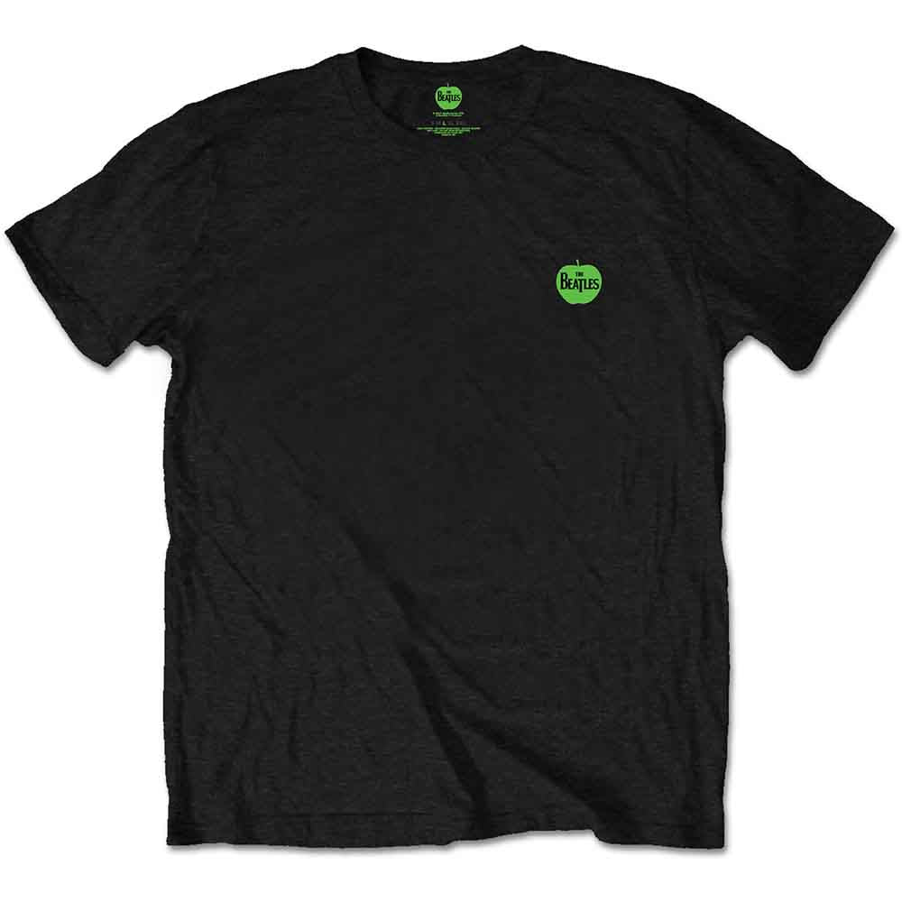 The Beatles Black T Shirt - F&B Packaged Abbey Road & Logo