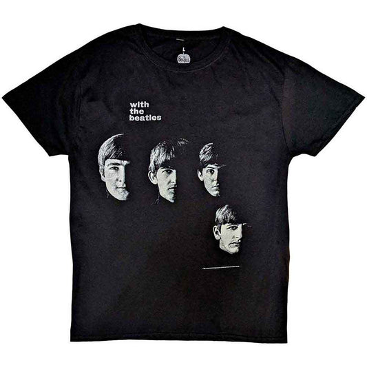 The Beatles Black T Shirt - Vtge With Beatles
