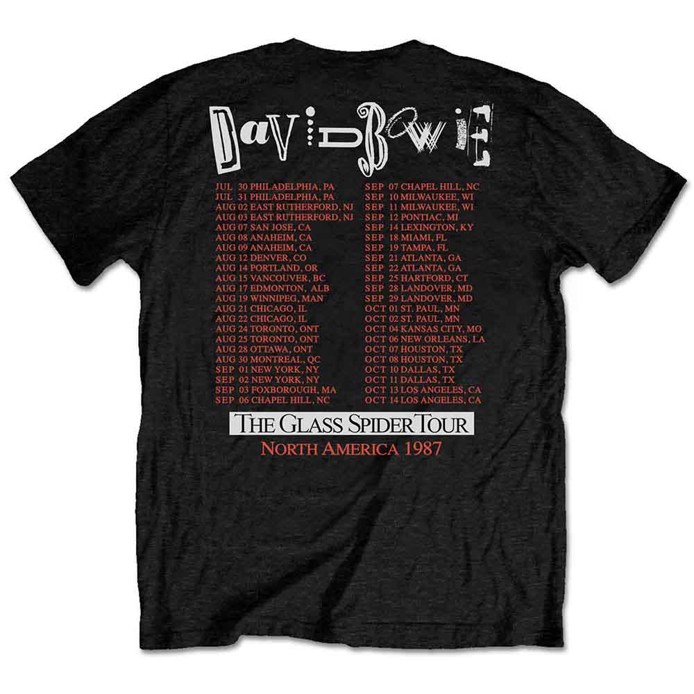 David Bowie T Shirt - Glass Spider Tour