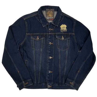 Queen Denim Jacket - Classic Crest (With Back Print)