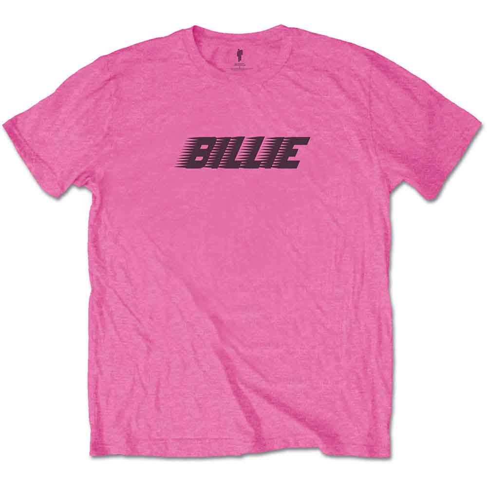 Billie Eilish Pink T Shirt - Racer Logo & Blohsh