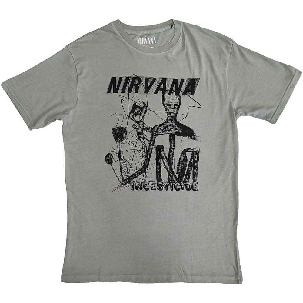 Nirvana T Shirt - Incesticide Stacked Logo