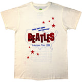 The Beatles Natural T Shirt - American Tour '64