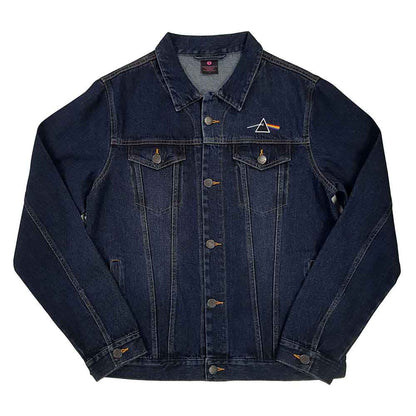 Pink Floyd Denim Jacket - Dark Side Of The Moon Oval (With Back Print)
