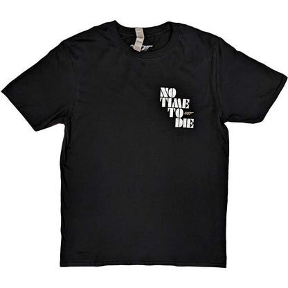 James Bond Black T Shirt - No Time To Die & Logo