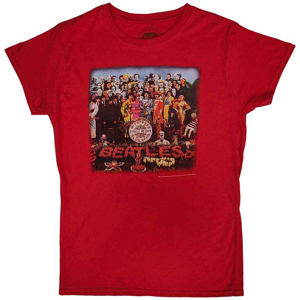 The Beatles Scarl Women's T Shirt - Vtge Sgt Pepper