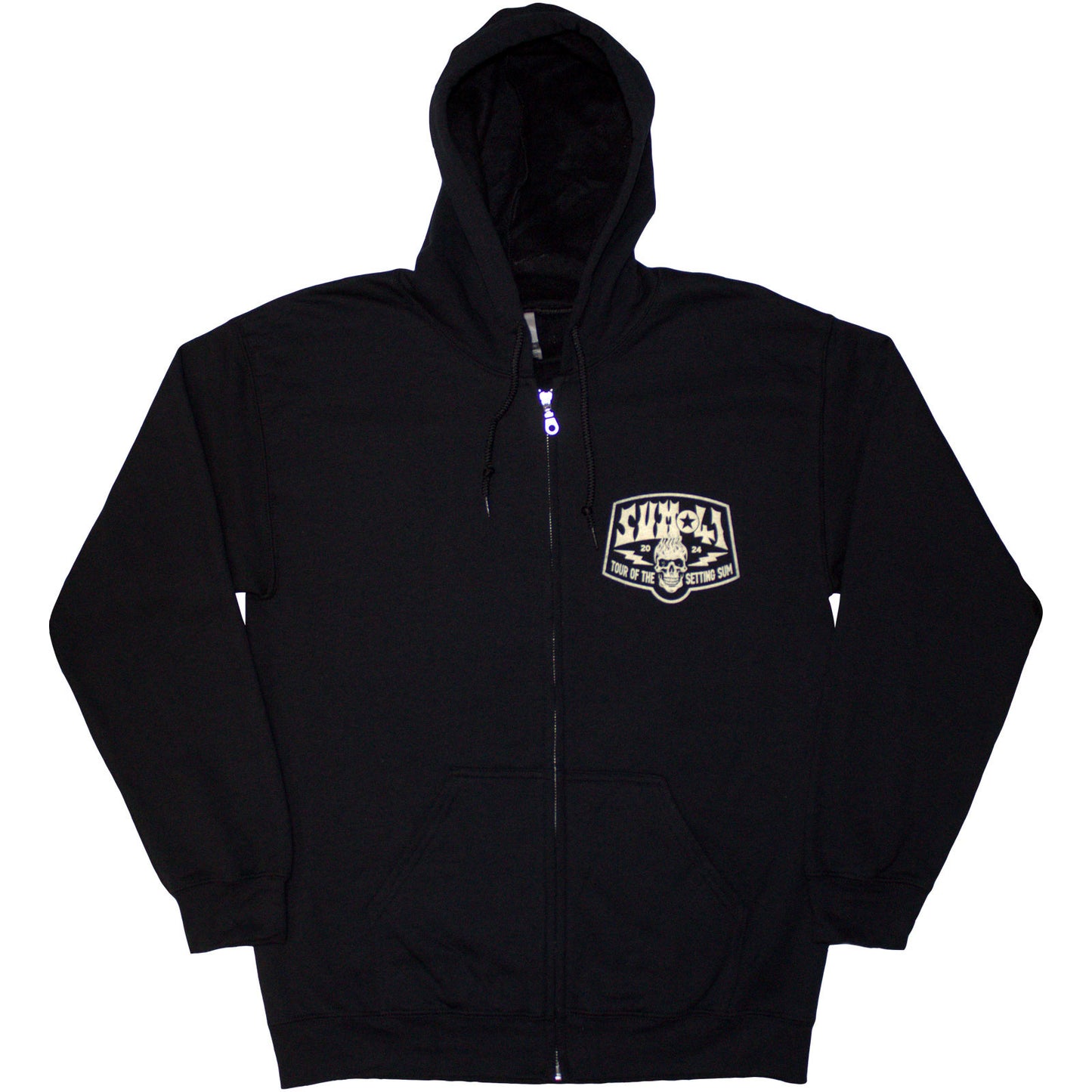 Sum 41 Zip Hoodie - Tour '24 Pocket Logo & Skull Back