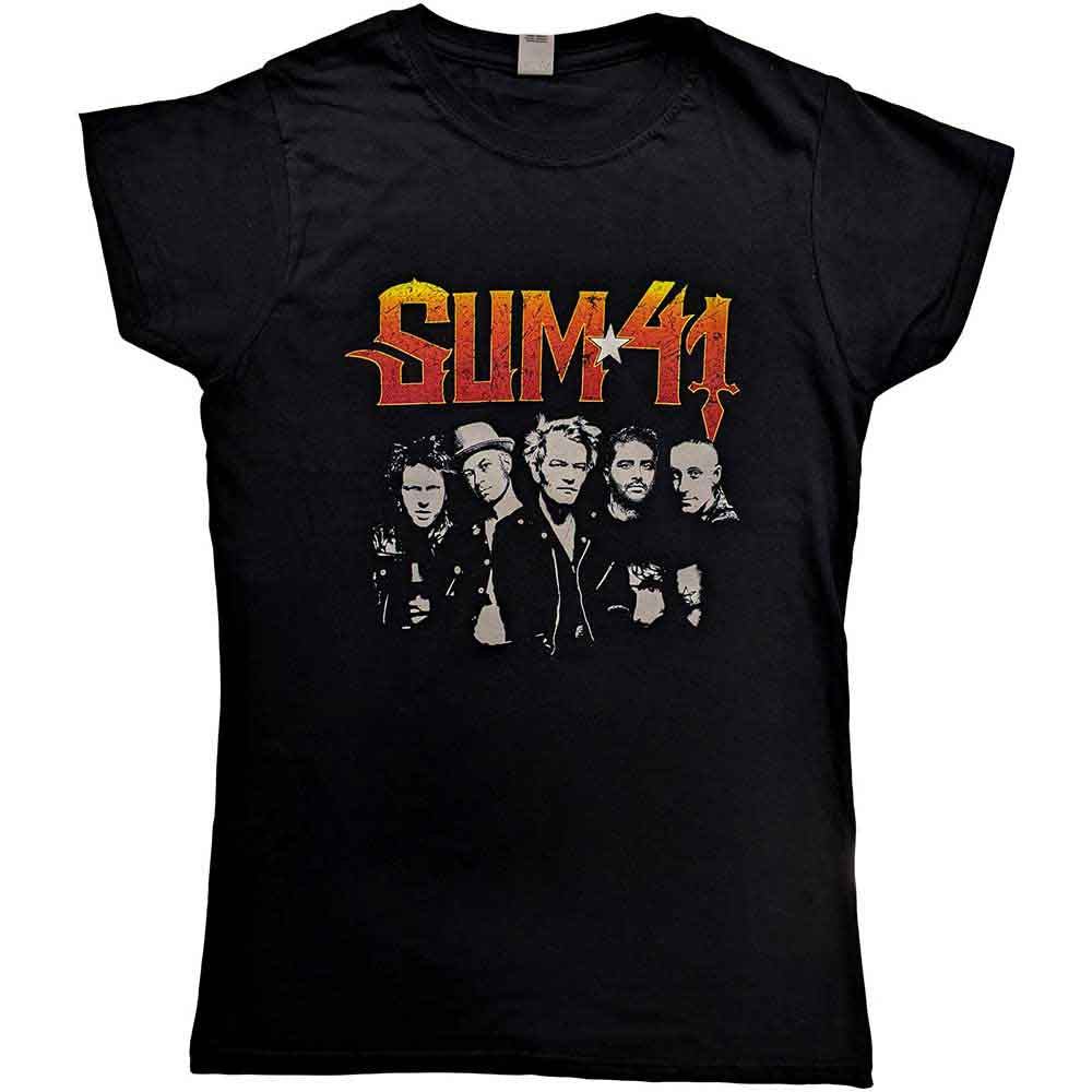 Sum 41 Woman's T Shirt - Order In Decline Tour 2020 Band Photo